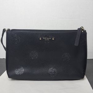 Kate Spade Black Haven Lane Ramey  Glitter Dot Crossbody